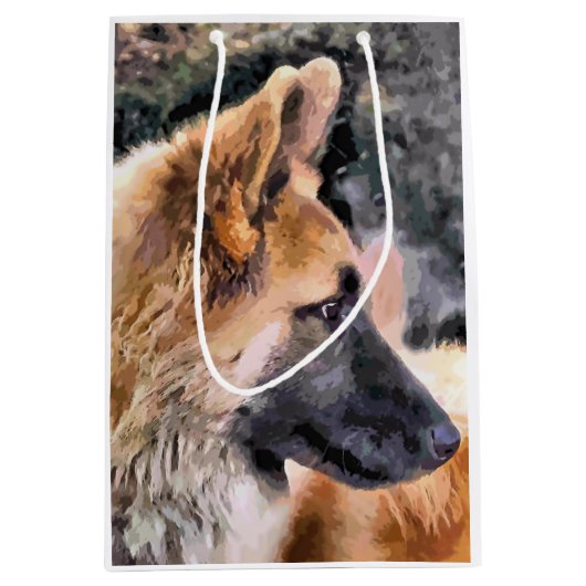 GERMAN SHEPHERD MEDIUM CADEAUZAKJE (Voorkant)
