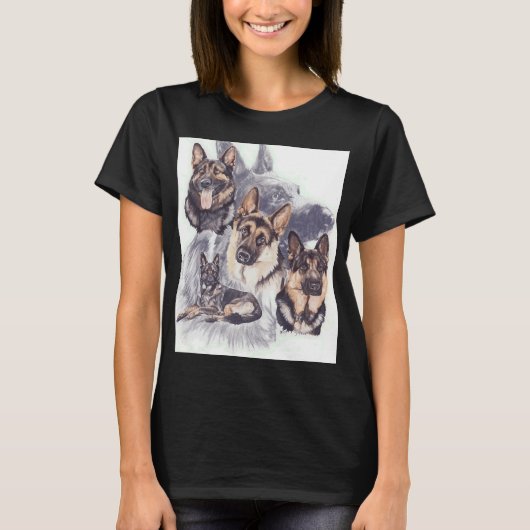 German Shepherd Medley T-shirt (Voorkant)