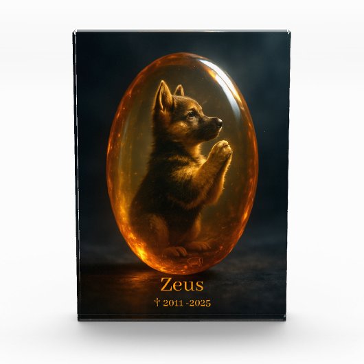 German Shepherd Memorial  Fotoblokken (Voorkant)