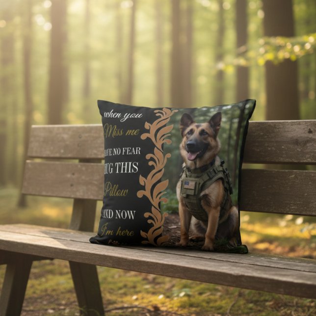 German Shepherd Memorial Hug This Pillow Kussen (Creator heeft geüpload)