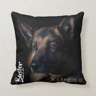 German Shepherd Memorial Pillow Kussen