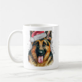 German Shepherd met kerstkerstkerstkerstkerstkerst Koffiemok