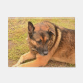 German Shepherd met One Floppy Ear Deurmat (Voorkant)