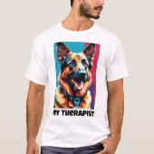 German Shepherd - Mijn therapeut T-shirt (Voorkant)