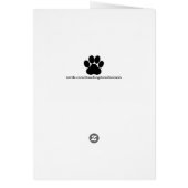 German Shepherd Mirrored Distortion Thank You Card (Achterkant)