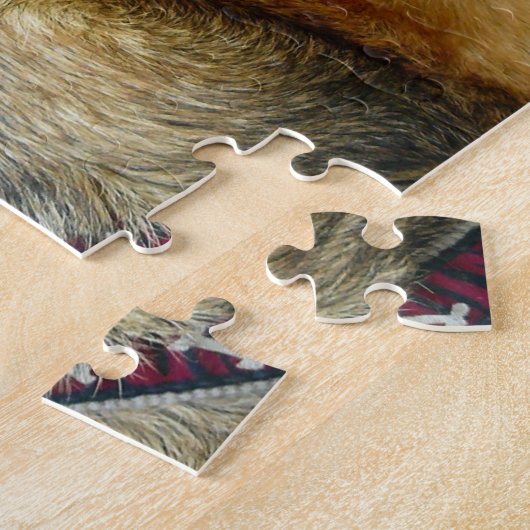 German Shepherd Mix DogTeal Wood Legpuzzel (Zijkant)