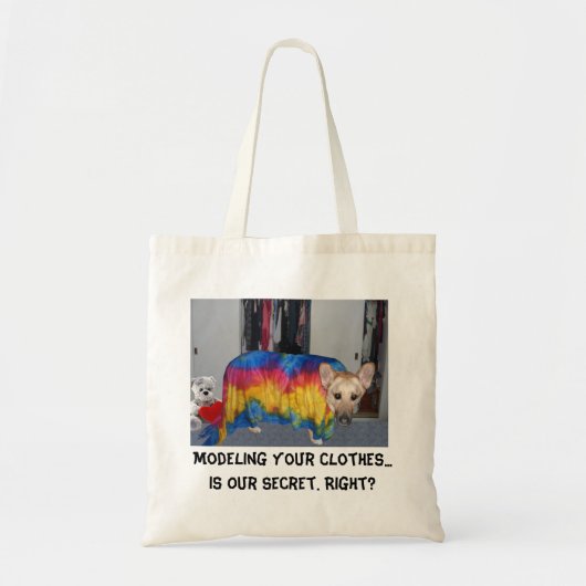 German Shepherd Modelling Tote Bag (Voorkant)