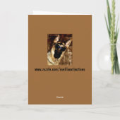 German Shepherd Moederdag Kaart (Achterkant)