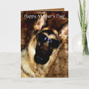 German Shepherd Moederdag Kaart