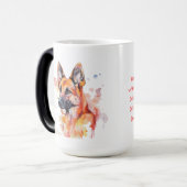 German Shepherd Motivatie Magische Mok (Voorkant links)
