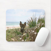 German Shepherd Mousepad Beachgras Muismat (Met muis)
