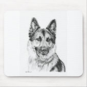 German Shepherd MousePad Muismat (Voorkant)