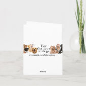 German Shepherd Note Card Feestdagen Kaart (Achterkant)