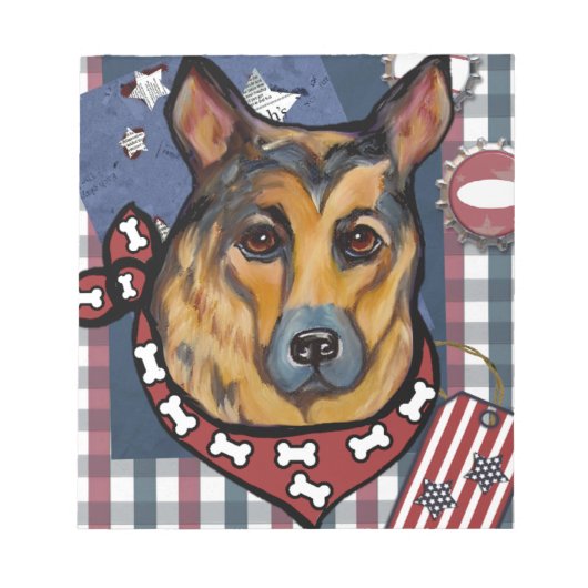 GERMAN SHEPHERD NOTITIEBLOK (Voorkant)