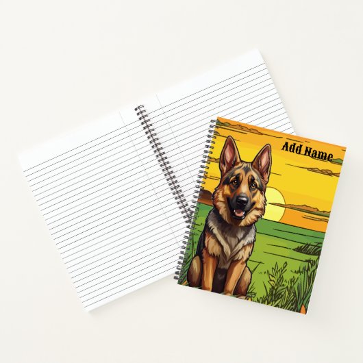 German Shepherd Notitieboek (Binnen)