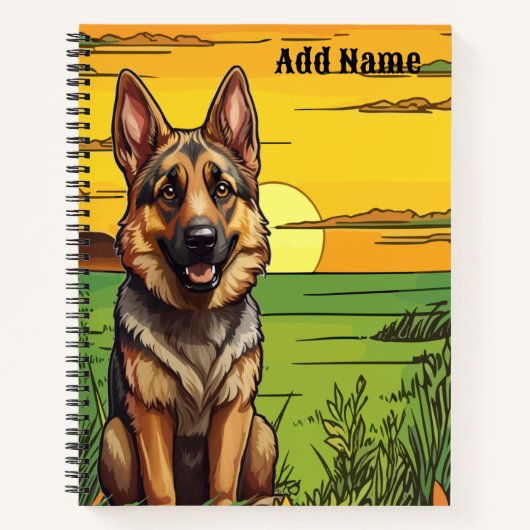 German Shepherd Notitieboek (Voorkant)
