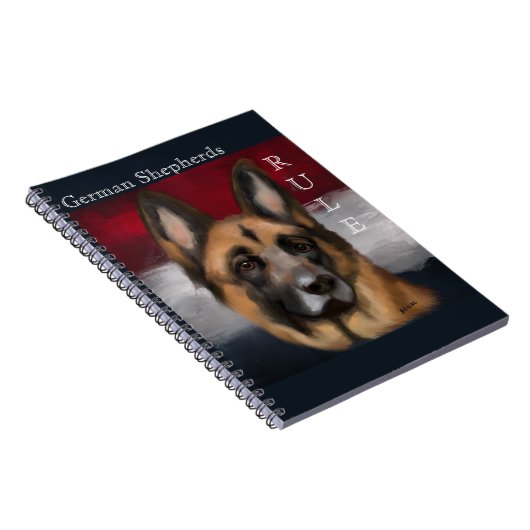 GERMAN SHEPHERD NOTITIEBOEK (Rechterzijde)