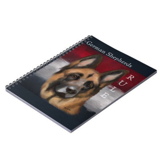GERMAN SHEPHERD NOTITIEBOEK (Linkerzijde)