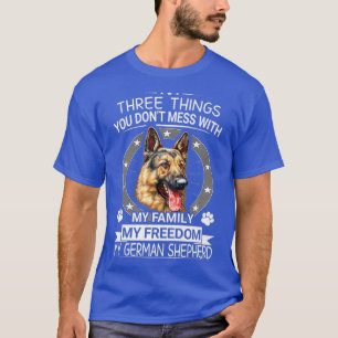 German Shepherd Novelty Dog Drie dingen voor jou T-shirt