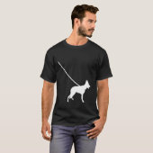 German Shepherd on Leash GSD Dog Mam Pap Pet Cu T-shirt (Voorkant volledig)