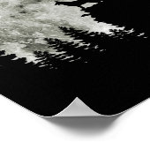 German Shepherd On Mountain Happy Halloween Poster (Hoek)