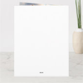 German Shepherd op een peddel: Een Schilderachtig  Kaart (Achterkant)