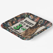 German Shepherd - Op maat gemaakte derde verjaarda Papieren Bordje (Gebogen)