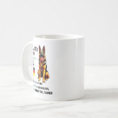 German Shepherd Origin Funny German Shepherd Lover Koffiemok (Voorkant links)