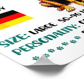 German Shepherd Origin Funny German Shepherd Lover Poster (Hoek)