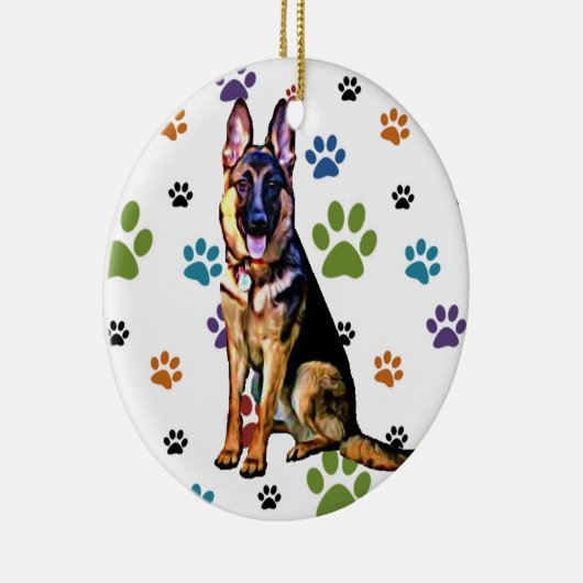 German Shepherd Ornament (Rechts)