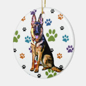 German Shepherd Ornament (Links)