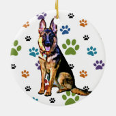 German Shepherd Ornament (Achterkant)