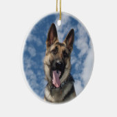 GERMAN SHEPHERD ORNAMENT CHRISTMAS (Rechts)