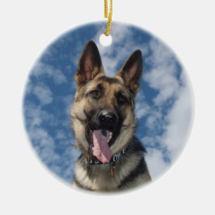 GERMAN SHEPHERD ORNAMENT CHRISTMAS