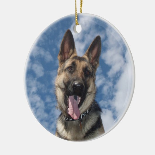 GERMAN SHEPHERD ORNAMENT CHRISTMAS (Links)