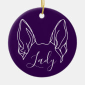 German Shepherd Ornament (Om Logo) (Voorkant)