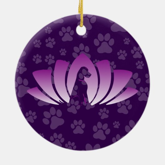 German Shepherd Ornament (Om Logo) (Achterkant)