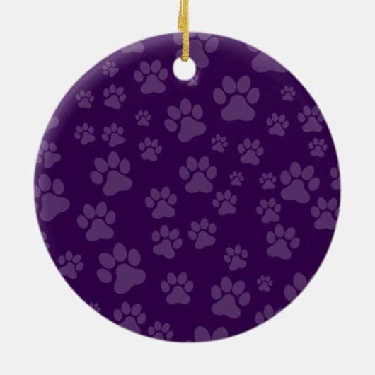 German Shepherd Ornament (Paw Prints) (Achterkant)