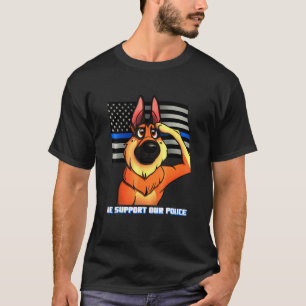 German Shepherd Our Police K9 Salute T-shirt