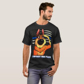 German Shepherd Our Police K9 Salute T-shirt (Voorkant volledig)