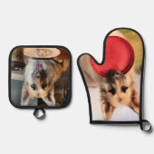 German Shepherd Ovenwant & Pannenlap Set (Voorkant)