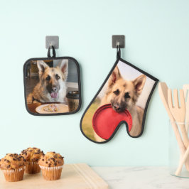 German Shepherd Ovenwant & Pannenlap Set