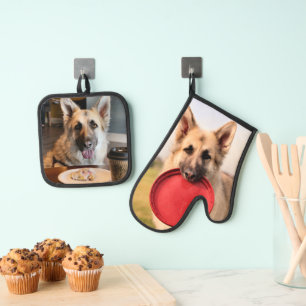 German Shepherd Ovenwant & Pannenlap Set