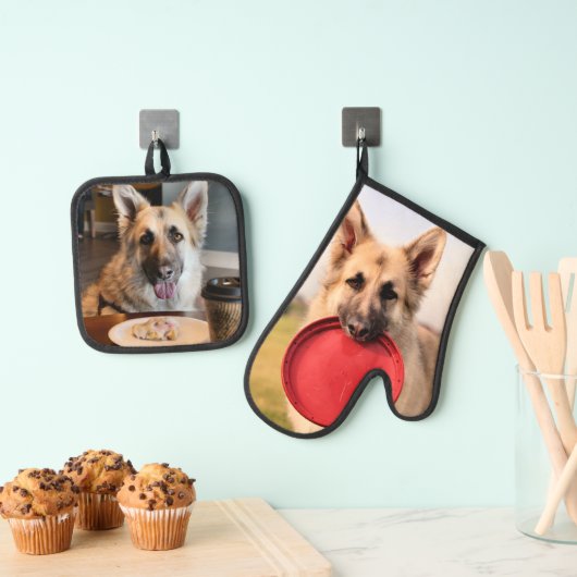 German Shepherd Ovenwant & Pannenlap Set (Insitu(Ophanging))