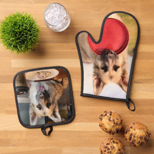 German Shepherd Ovenwant & Pannenlap Set (Top down)