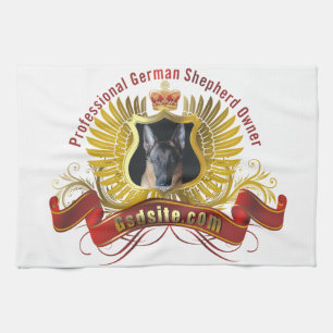 German Shepherd Owner Kitchen Towel Theedoek