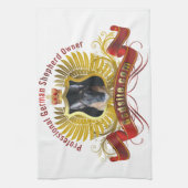 German Shepherd Owner Kitchen Towel Theedoek (Verticaal)