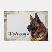 German Shepherd Painting Animal Dog Welcome Family Deurmat (Voorkant)