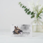 German Shepherd Painting Visitekaartje (Staand voorkant)