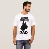 German Shepherd Papa T-shirt (Voorkant volledig)